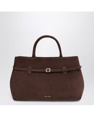 MANU Atelier Le Cambon 35 Dark Suede Bag - Brown