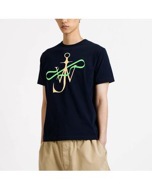 JW Anderson T-Shirt With Logo Print - Black