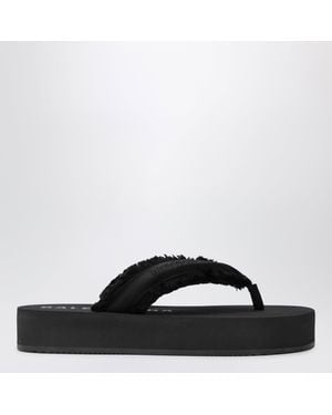 Balenciaga Jet Lag Thong Sandals - Black