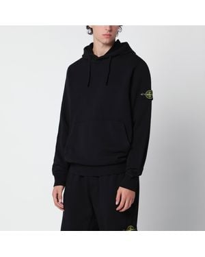 Stone Island Cotton Hoodie - Black