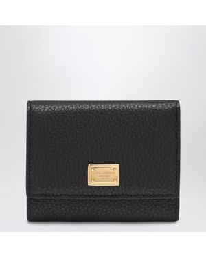 Dolce & Gabbana Dauphine Calf Leather Wallet - Black