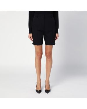 Valentino Wool Bermuda Shorts - Black