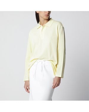 Flore Flore Light Diana Organic Cotton Polo Shirt - White