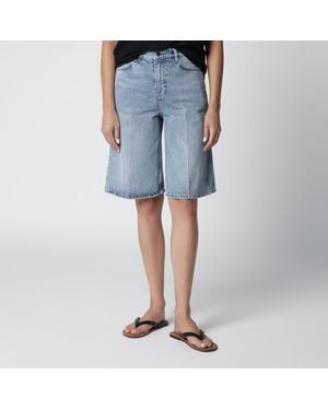 TOTEME True Vintage Denim Bermuda Shorts - Blue