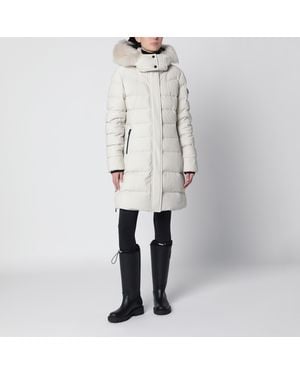 Moose Knuckles Watershed Slim-Fit Cotton-Blend Mini-Quilted Down Jacket With Removable Hood - White