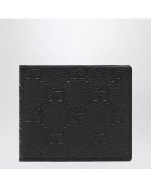 Gucci Gg Leather Bi-Fold Wallet - Black