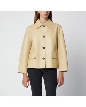 TOTEME Light Lamb Leather Jacket - Natural