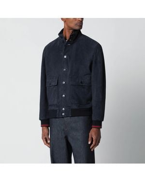 Gucci Leather Jacket - Blue