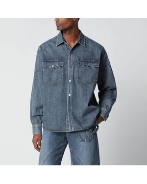 JW Anderson Mid- Oversized Denim Shirt - Blue