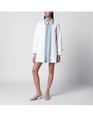 Loewe Technical Cotton Short Dress - Blue