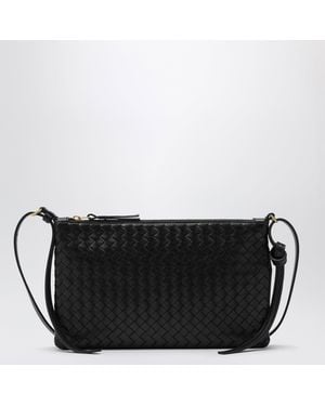 Bottega Veneta Pochette Intrecciato Piccolo Media - Nero
