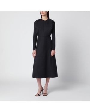 Victoria Beckham Doman Virgin Wool Dress - Black