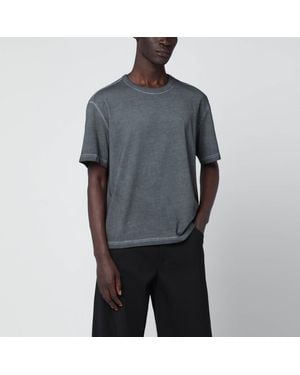 Séfr T-Shirt Mauro Effet Délavé En Coton Biologique - Gris