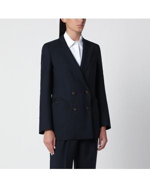 Blazé Milano Double-Breasted Jacket - Blue
