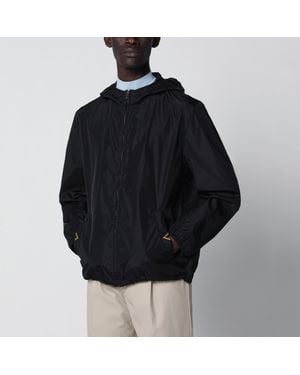 Valentino Windbreaker With Vgold Detail - Black