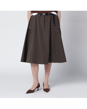 Prada Army Tech Fabric Skirt - Black
