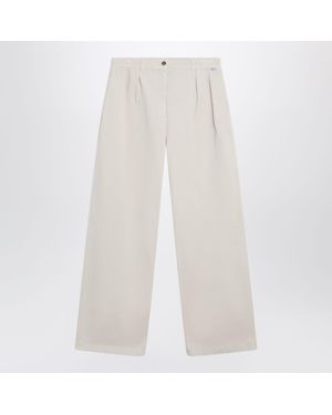Prada Sandcolored Trousers - White