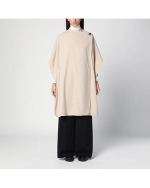 THE GARMENT Beigefarbener Umhang Aus Wollgemisch - Natur
