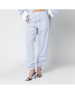 The Attico Striped Pants - Blue
