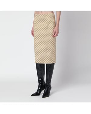Gucci Midi Skirt - Natural