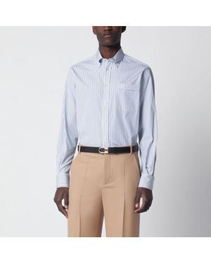 Valentino Ivory Shirt With And Stripes - Blue