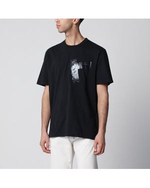 Maison Margiela Taped Cotton Jersey T-Shirt - Black