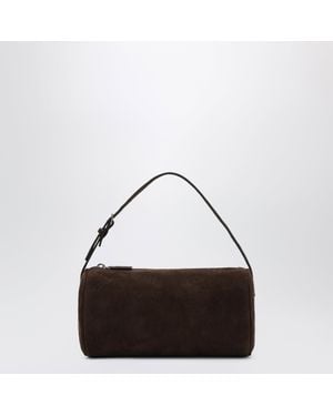The Row 90S Suede Leather Shoulder Bag - Brown