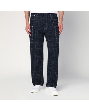 KENZO Waves Cargo Jeans - Blue