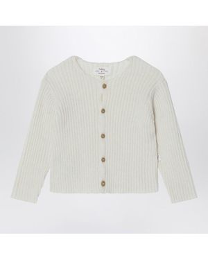 Teddy & Minou Milchweißer Cardigan Aus Wollmix