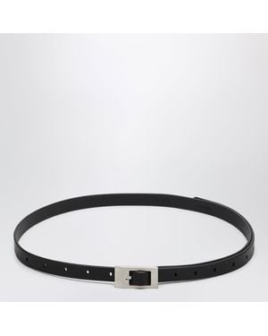 Rick Owens Mini Stooges Leather Belt - Black