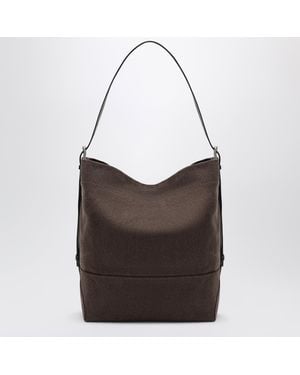 Lemaire Belted Tote Bag - Brown