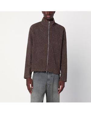 Our Legacy Textured Zip-Up Jacket - Brown