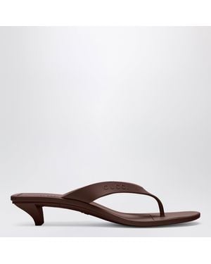 Gucci Vittoria Rubber Flip-Flops - Brown