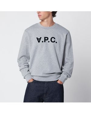 A.P.C. Standard Grand Vpc Cotton Sweatshirt - Gray