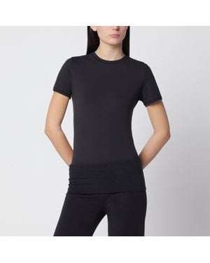 Skims Charcoal T-Shirt - Black