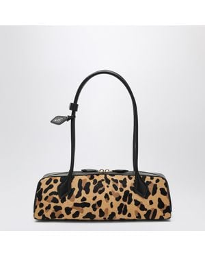 Alaïa Le Teckel Medium Bag In Leopard-print Pony Hair - Black