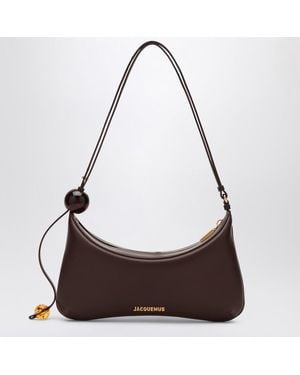 Jacquemus Borsa il bisou perle in pelle - Marrone