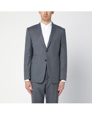 Thom Browne Single-breasted Jacket In Wool - Gray