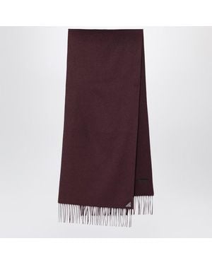 Prada Écharpe En Soie Et Cachemire - Violet