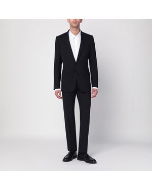 Dolce & Gabbana Single-Breasted Virgin Wool Suit - Black