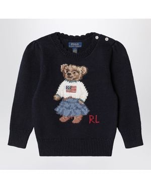 Polo Ralph Lauren Polo Bear Cotton Jumper - Blue