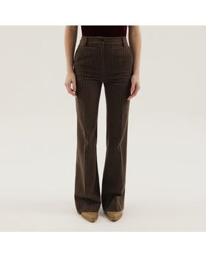 1989 STUDIO Striped Fla Pants - Black