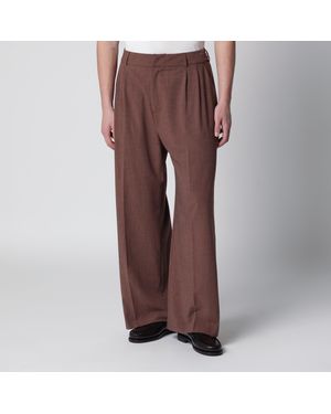 THESTROY Brick-Colored Inno Pants - Brown
