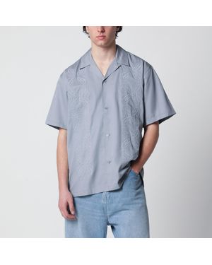 Carhartt S/S Signet Shirt Mirror - Blue