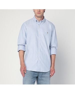 Polo Ralph Lauren Light Striped Oxford Shirt Custom Fit - Blue