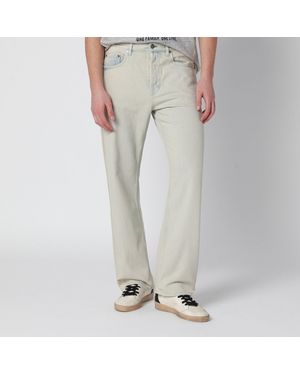 Golden Goose Light Sand Denim Trousers - Natural