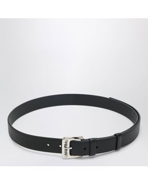 Miu Miu Leather Belt - Brown