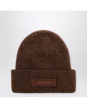 Jacquemus Gros Grain Beanie - Brown