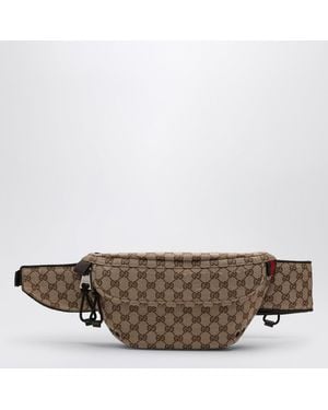 Gucci Kleine Gürteltasche Aus Gg-Stoff - Braun