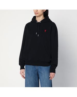 Ami Paris Ami De Coeur Hoodie - Black